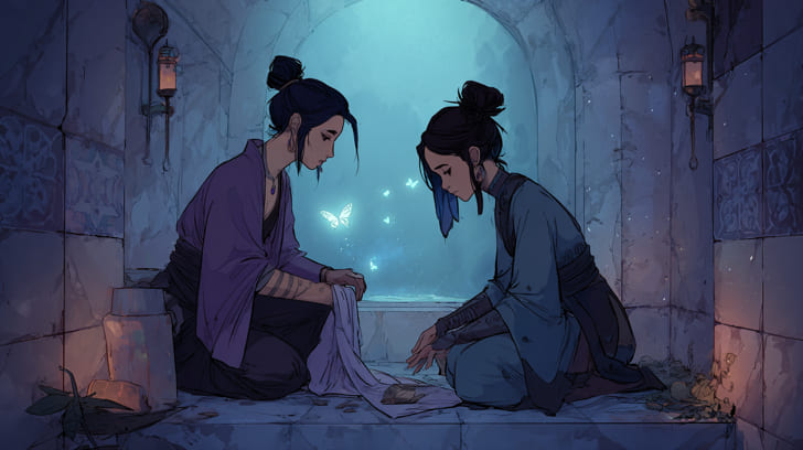 Transit Juno Square Natal Psyche Illustration