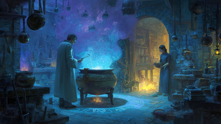 Transit Juno Square Natal Vesta Illustration