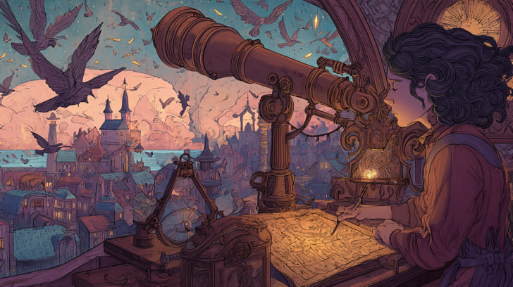 Transit Jupiter Opposition Natal Mercury Illustration