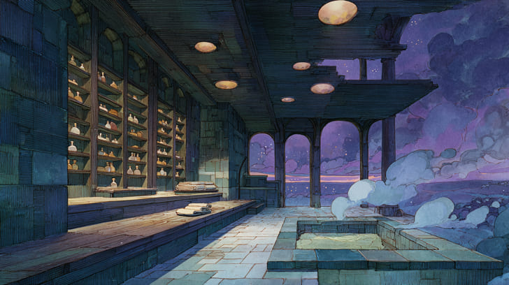 Transit Jupiter Sextile Natal Hygiea Illustration