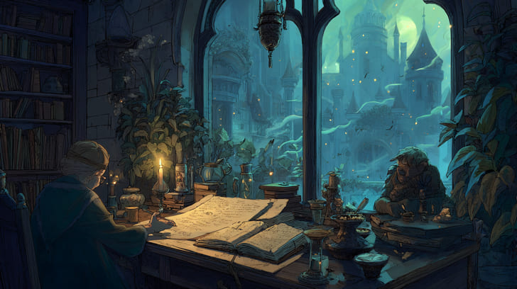 Transit Jupiter Sextile Natal Mercury Illustration