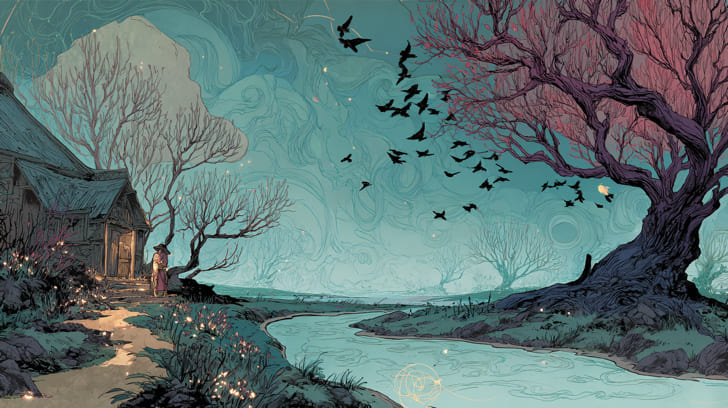 Transit Jupiter Sextile Natal North Node Illustration