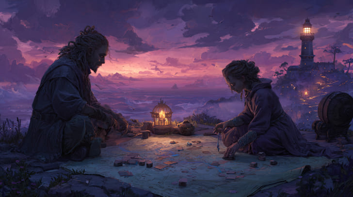 Transit Jupiter Sextile Natal Pallas Athena Illustration