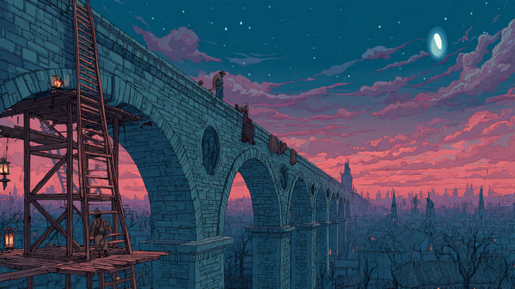 Transit Jupiter Sextile Natal Saturn Illustration