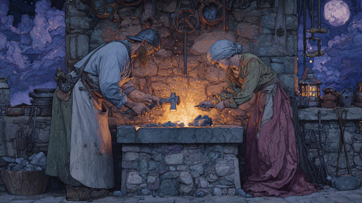 Transit Jupiter Square Natal Juno Illustration