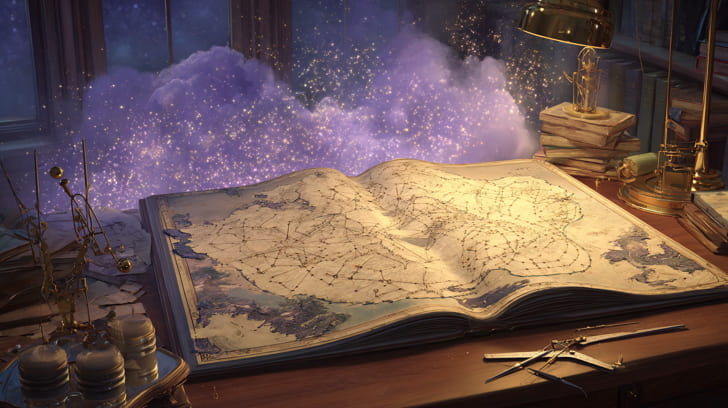 Transit Jupiter Square Natal Mercury Illustration