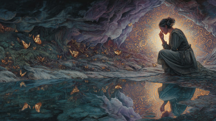 Transit Lilith Conjunction Natal Psyche Illustration