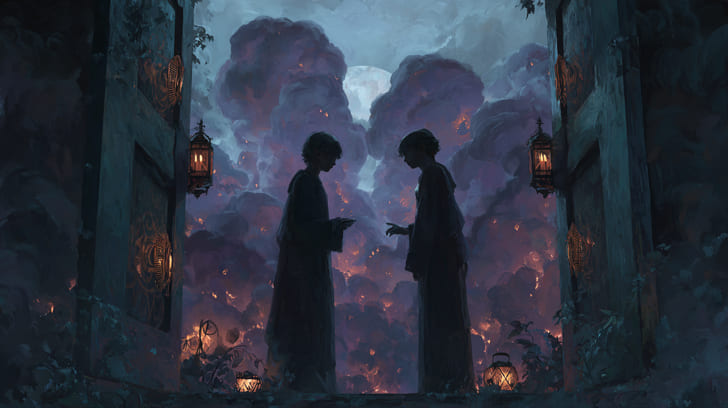 Transit Lilith Opposition Natal Descendant Illustration