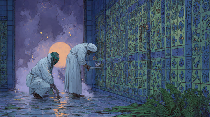 Transit Lilith Opposition Natal Hygiea Illustration