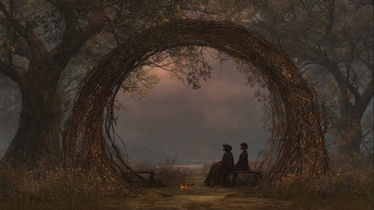 Transit Lilith Sextile Natal Juno Illustration