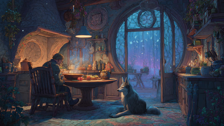 Transit Lilith Sextile Natal Moon Illustration