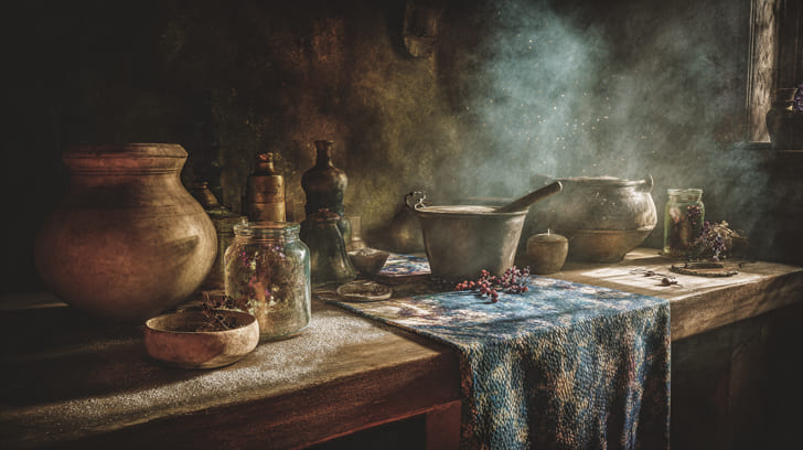 Transit Lilith Sextile Natal South Node Illustration