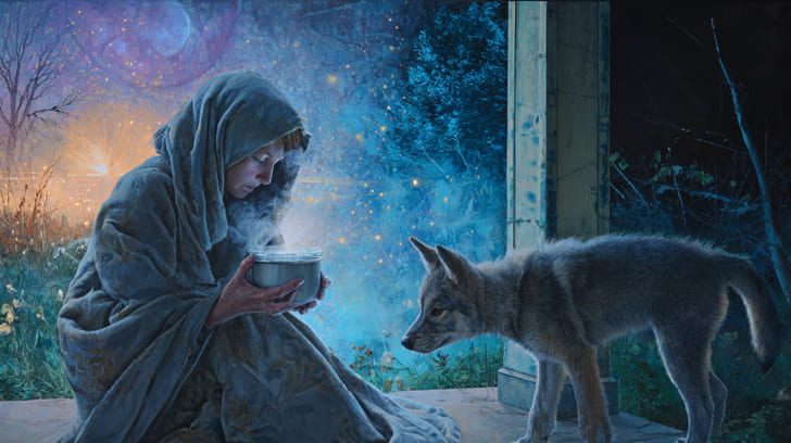 Transit Lilith Square Natal Moon Illustration