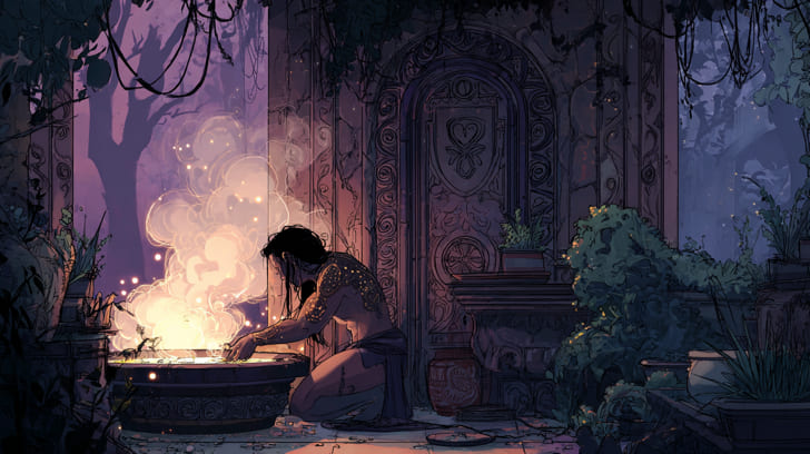 Transit Lilith Trine Natal Hygiea Illustration