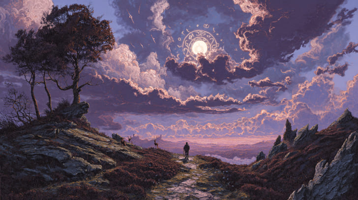 Transit Lilith Trine Natal North Node Illustration