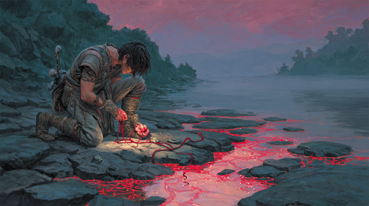 Transit Mars Conjunction Natal Chiron Illustration