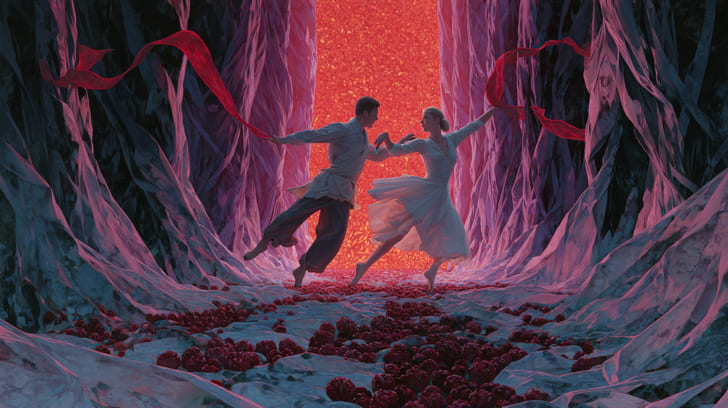 Transit Mars Conjunction Natal Eros Illustration