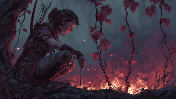 Transit Mars Conjunction Natal Lilith Illustration