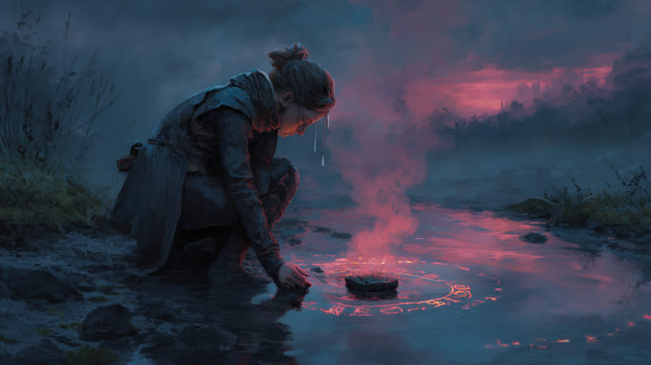 Transit Mars Conjunction Natal Moon Illustration