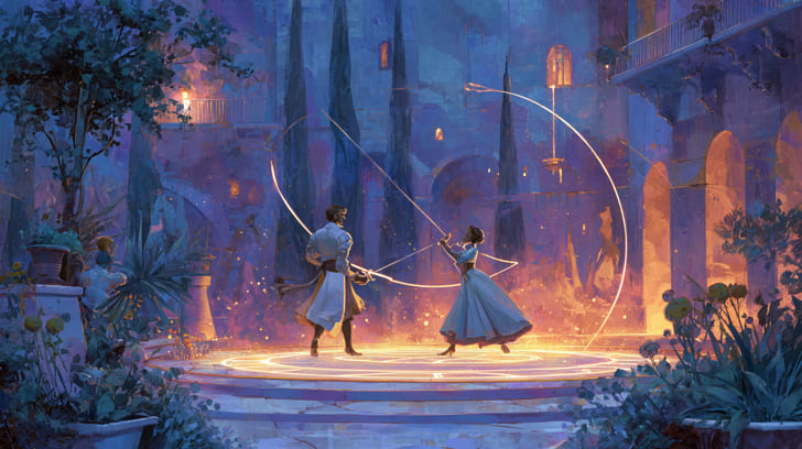 Transit Mars Conjunction Natal Venus Illustration