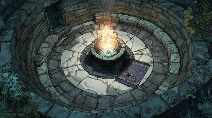 Transit Mars Conjunction Natal Vesta Illustration