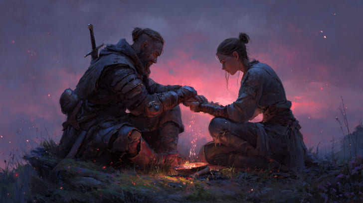 Transit Mars Opposition Natal Chiron Illustration