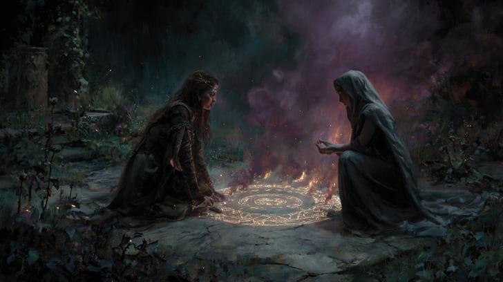 Transit Mars Opposition Natal Lilith Illustration