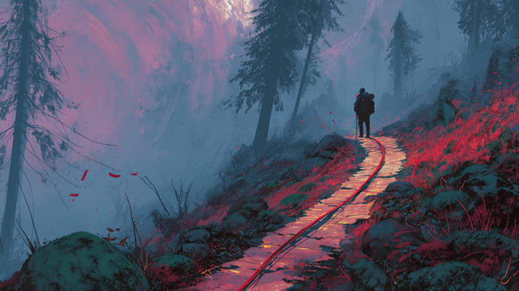 Transit Mars Opposition Natal South Node Illustration