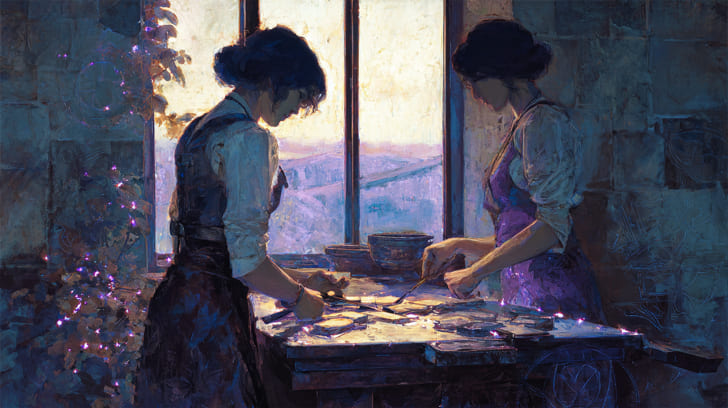 Transit Mars Sextile Natal Venus Illustration