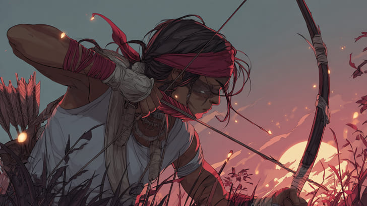 Transit Mars Square Natal Chiron Illustration