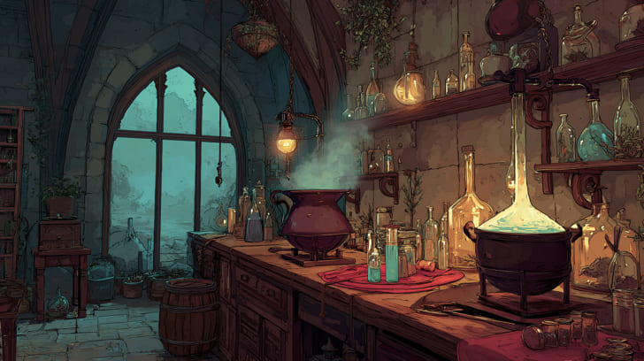 Transit Mars Square Natal Hygiea Illustration