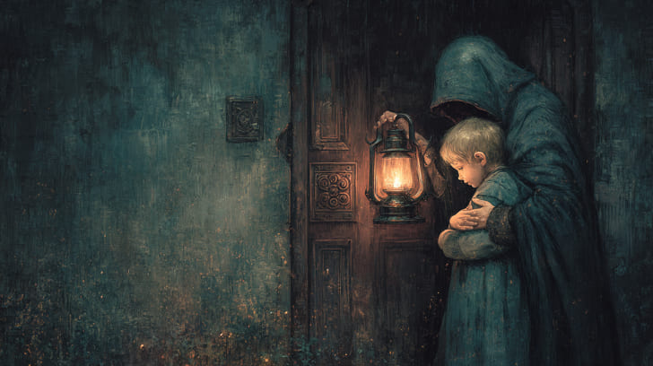 Transit Mars Square Natal Moon Illustration