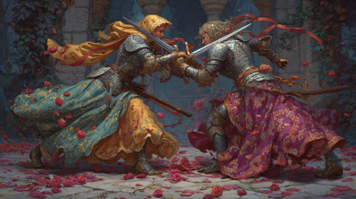 Transit Mars Square Natal Venus Illustration