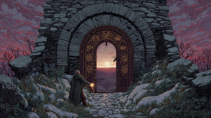 Transit Mars Square Natal Vertex Illustration