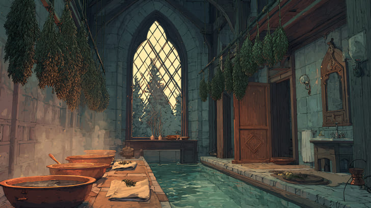 Transit Mars Trine Natal Hygiea Illustration