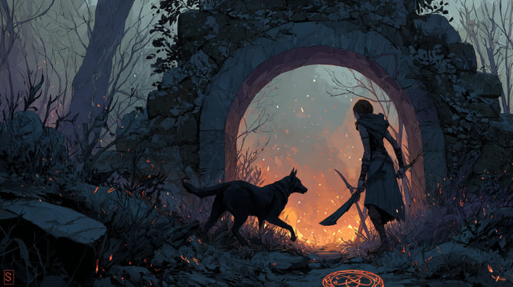 Transit Mars Trine Natal Lilith Illustration