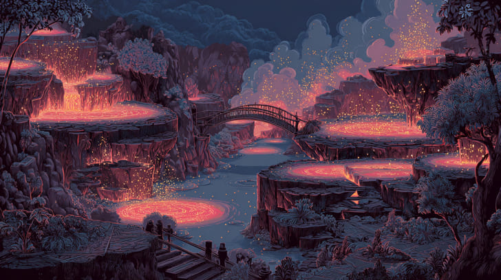 Transit Mars Trine Natal Pluto Illustration